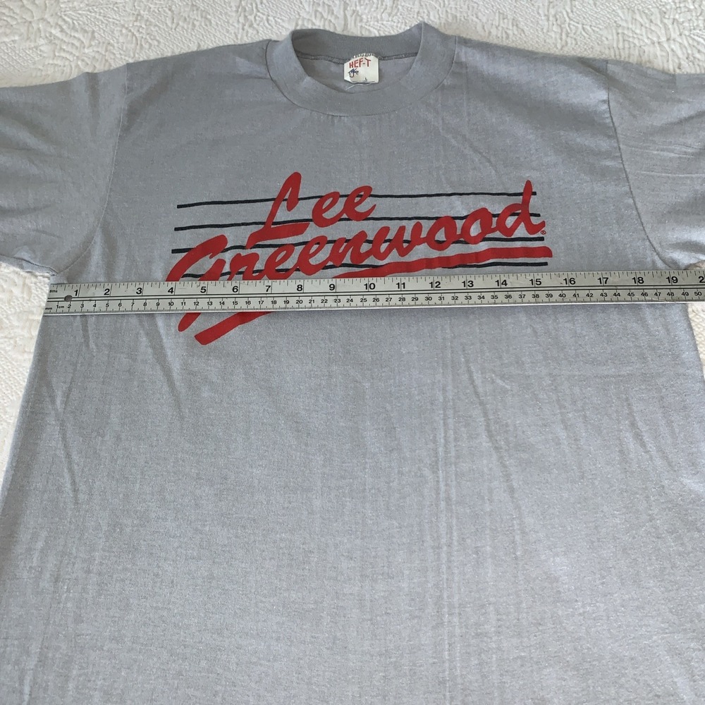 Vintage Lee Greenwood Country Music Single Stitch T Shirt M/L Tour God Bless USA - Picture 6 of 7
